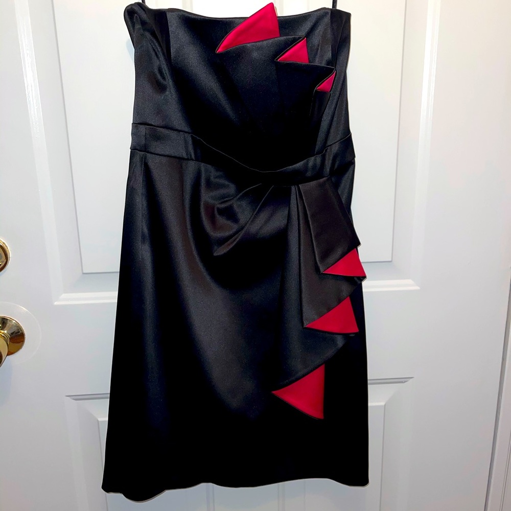 White House Black Market Strapless Black Dress